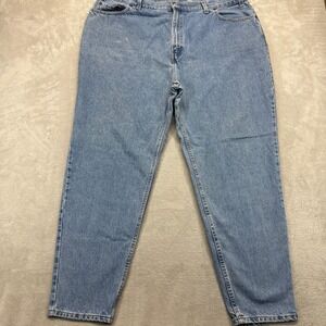 Vintage Levi's 550 Jeans Women's 24 M Relaxed Fit Tapered Leg Light Wash‎ Denim